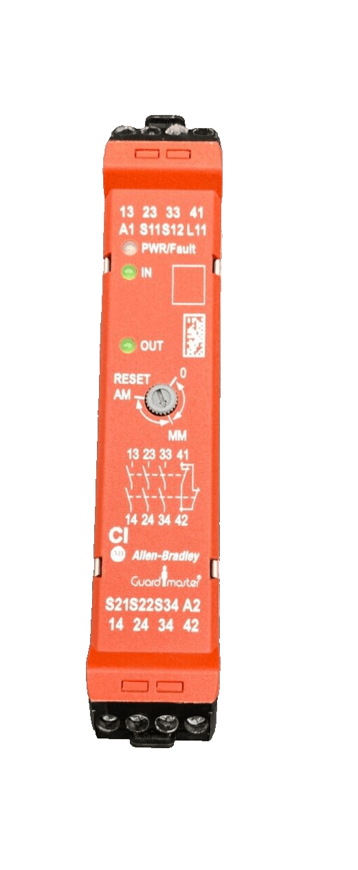 ALLEN - BRADLEY 440R - S13R2 A PN - 114865 GUARDMASTER SINGLE INPUT SAFETY RELAY - KLR Automation