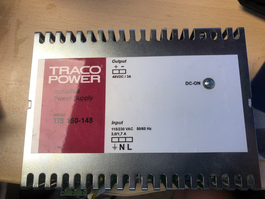 TRACOPOWER TIS 150 - 148 230V 3A 48V TRACO POWER TIS - KLR Automation