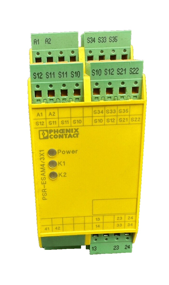 PHOENIX CONTACT 2981127 PSR - SPP - 24 - 230UC/ESAM4/3x1/1x2 SAFETY RELAY - KLR Automation