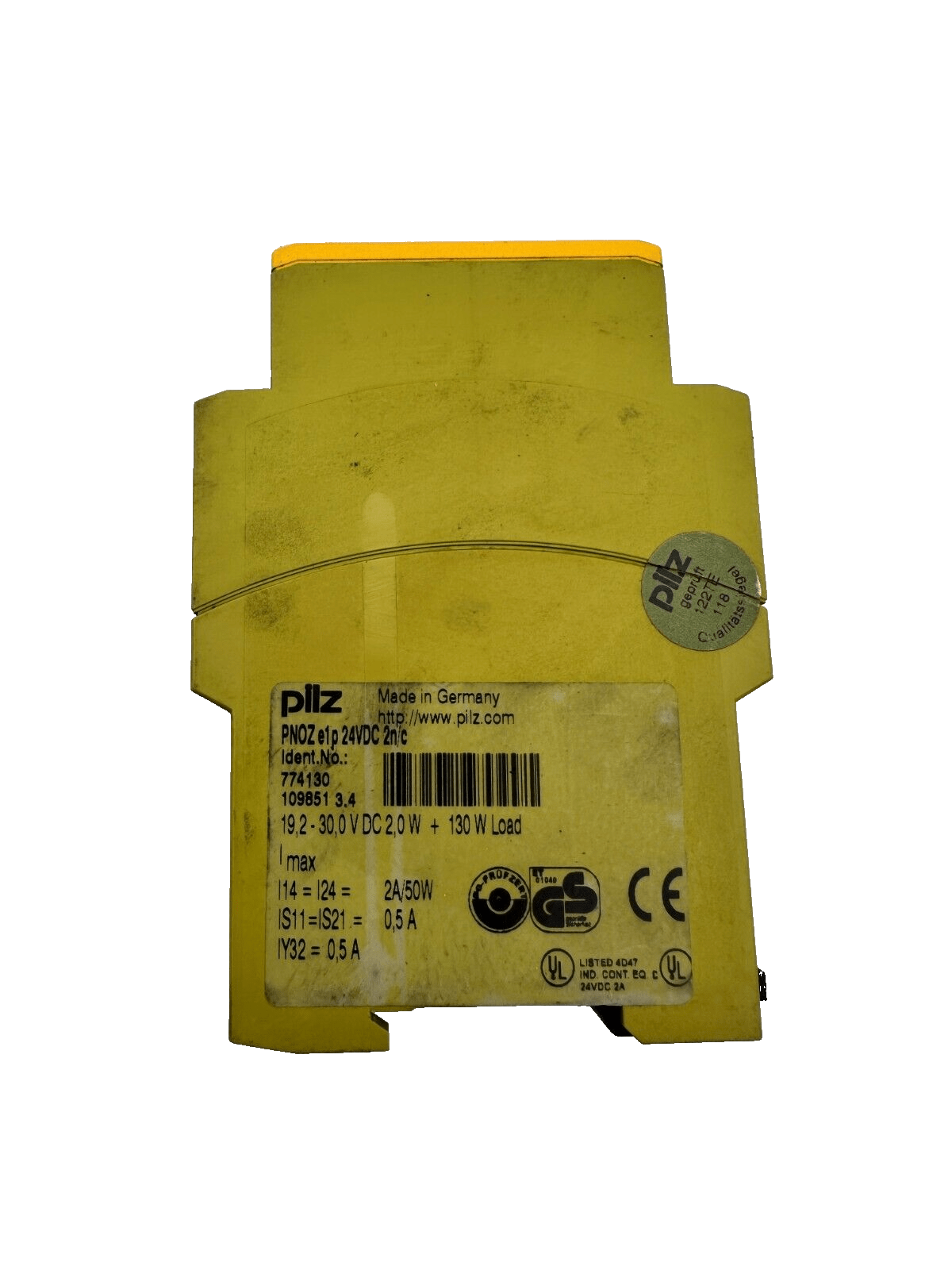PILZ 774130 PNOZ E1P 24VDC 2N/C - KLR Automation