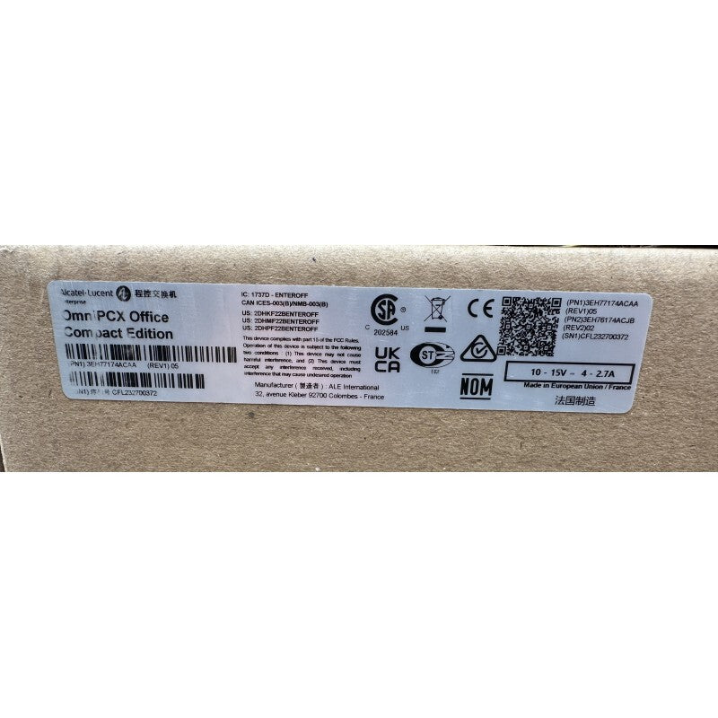 ALCATEL-LUCENT 3EH77174ACAA REV1 OMNIPCX OFFICE COMPACT EDITION