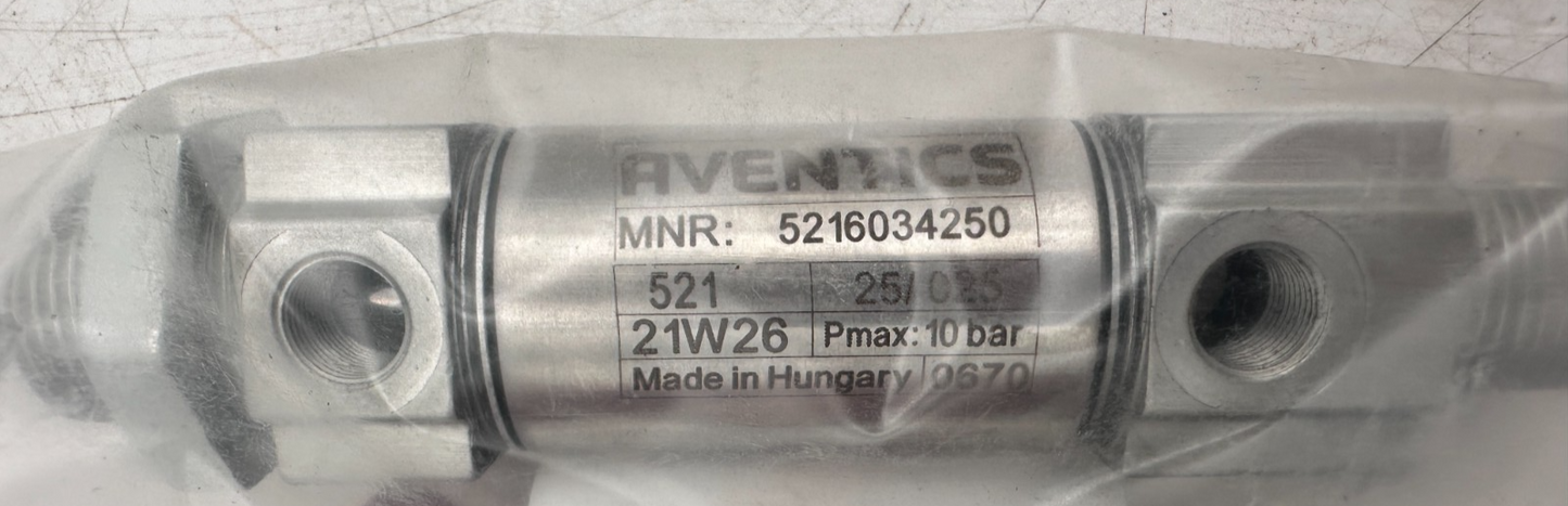 EMERSON AVENTICS 5216034250 21W26 PNEUMATIC CYLINDER x1pc