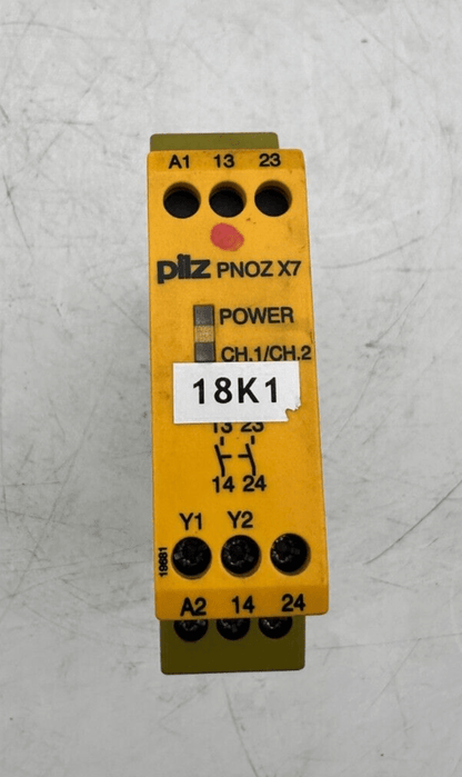 4pc x PILZ 774059 PNOZ X7 24VACDC 2N/O - KLR Automation