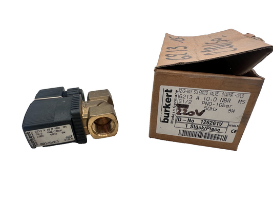 BURKERT 6213 A 10.0 NBR G1/2 PN0-10 BAR 00126263 ELECTROVANNE
