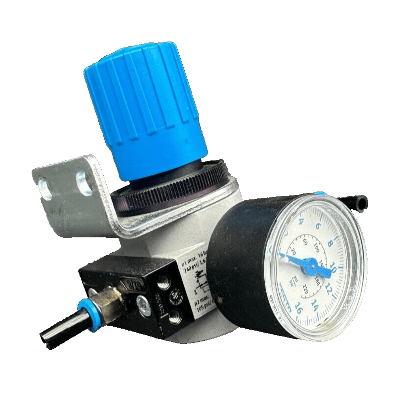 FESTO 8003637 + 546452 BASIC VALVE + GAUGE PRESSURE - KLR Automation