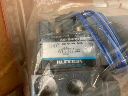 Kuroda Solenoid Valve AS-2406  Solendo  Pneumatic Air Operated Filter 