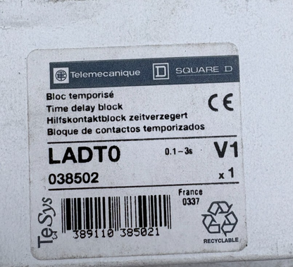 TELEMECANIQUE BLOC TEMPORISE LADT0 x1