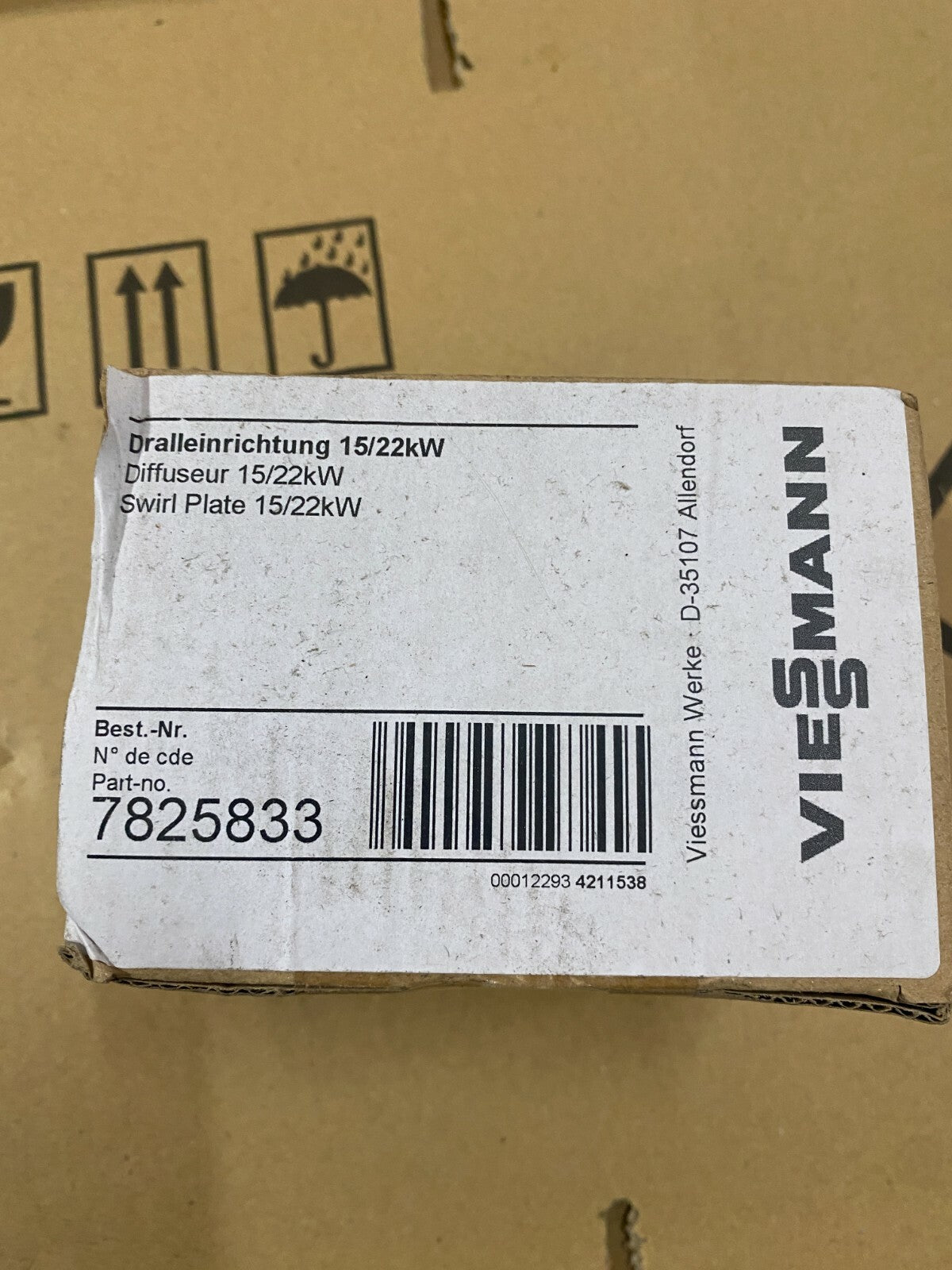 Diffuseur 15/22kw Viessmann 7825833 - KLR Automation