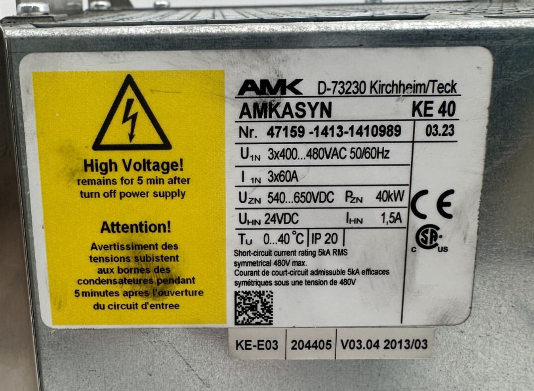 AMK AMKASYN KE 40 40kW VERSION 03.23 VARIATEUR DE FREQUENCE