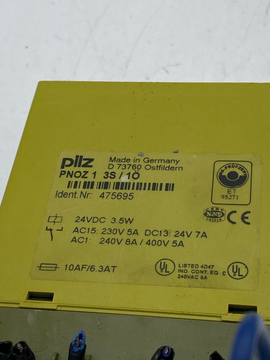 1pc x PILZ PNOZ 1 475695 Industrial Relay - KLR Automation