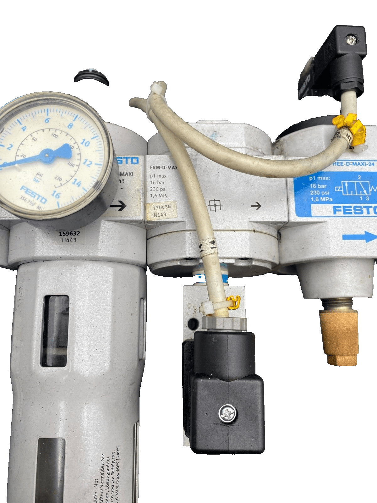 FESTO HE - D - MAXI + LFR - D - MAXI 159632 H443 + FRM - D - MAX + HEE - D - MAXI - 24 - KLR Automation