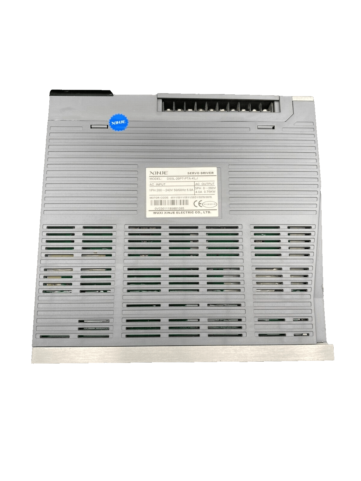 XINJE DS5L - 20P7 - PTA - KLJ SERVO DRIVER 1PH 200 - 240 5.0A - KLR Automation