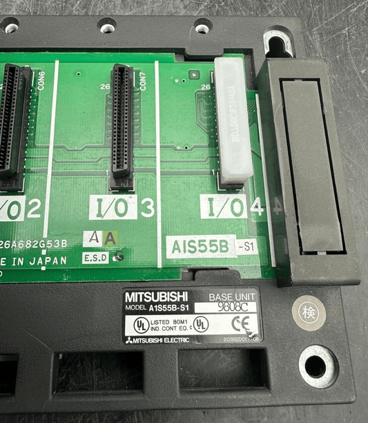 MITSUBIHI RS - 232 - C UNIT A1SJ71UC24 - R2 X2pc + BASE UNIT A1S55B - S1 - KLR Automation