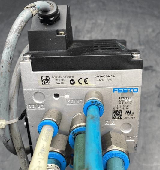 FESTO CPV14 - VI 18210 F702 + CPV14 - GE - MP - 4 18263 F602 PNEUMATIC VALVE - KLR Automation