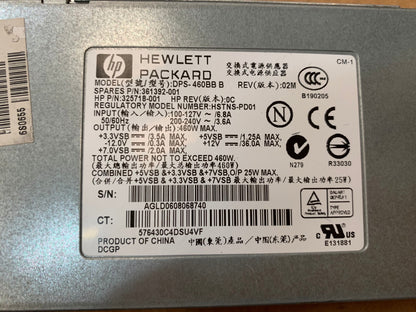 HP Compaq 361392-001 Proliant DL360 G4 RPS 460W Power Supply Unit DPS-460BB B