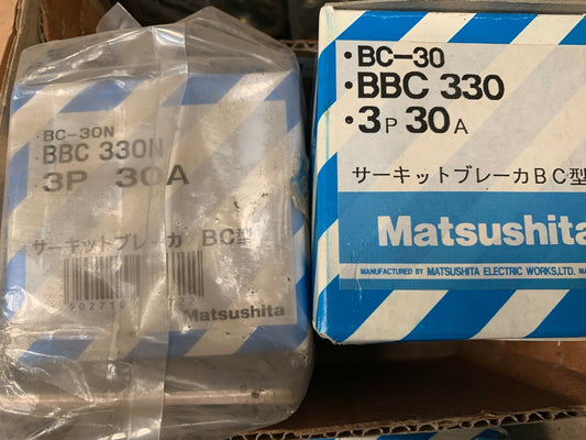 2 x Matsushita Bc-30 Circuit Breaker bbc 330