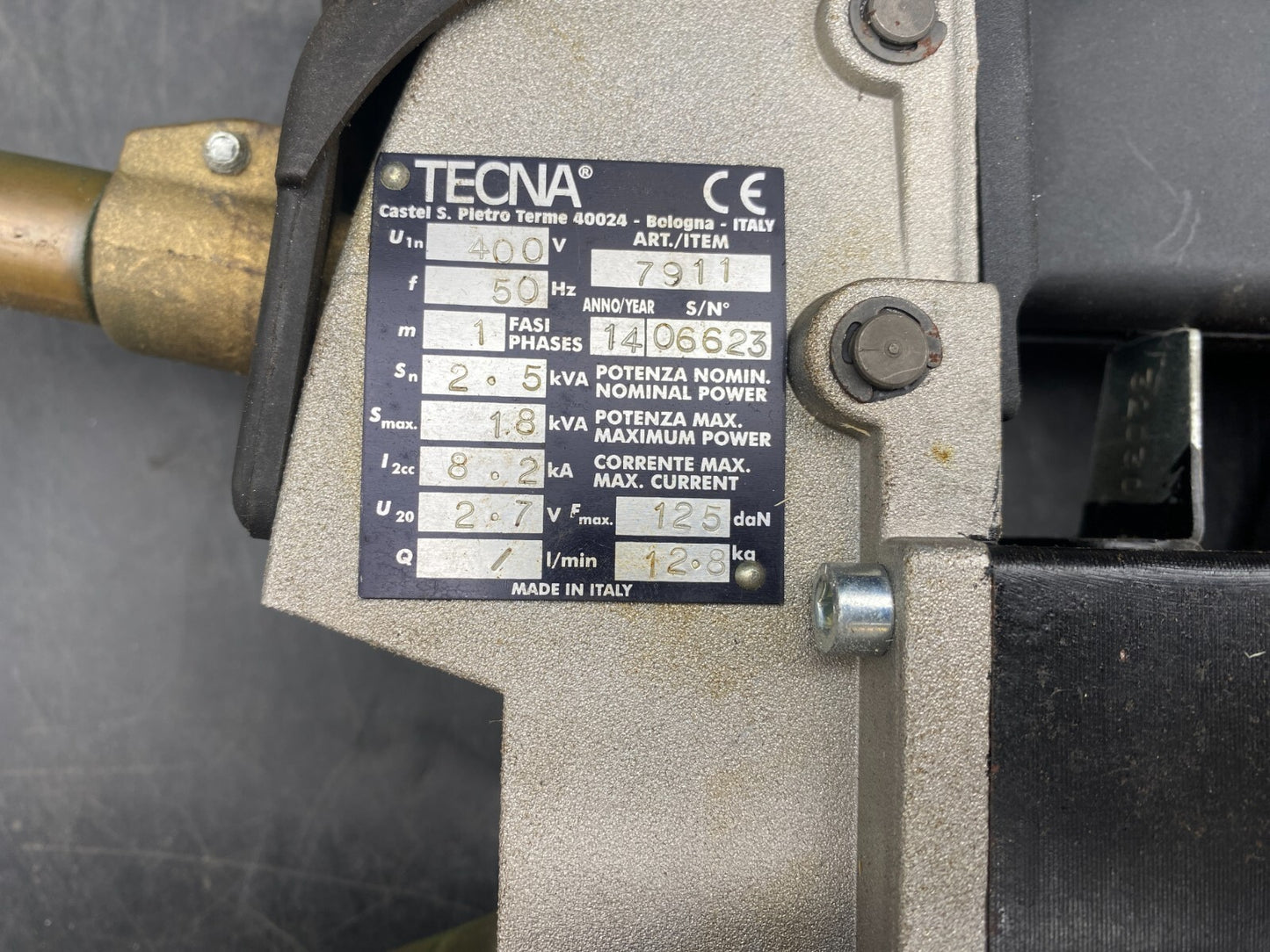TECNA 7911 PINCE A SOUDER PNEUMATIQUE 400V 50Hz 1PH 2.5 - 18kVA x1pc - KLR Automation