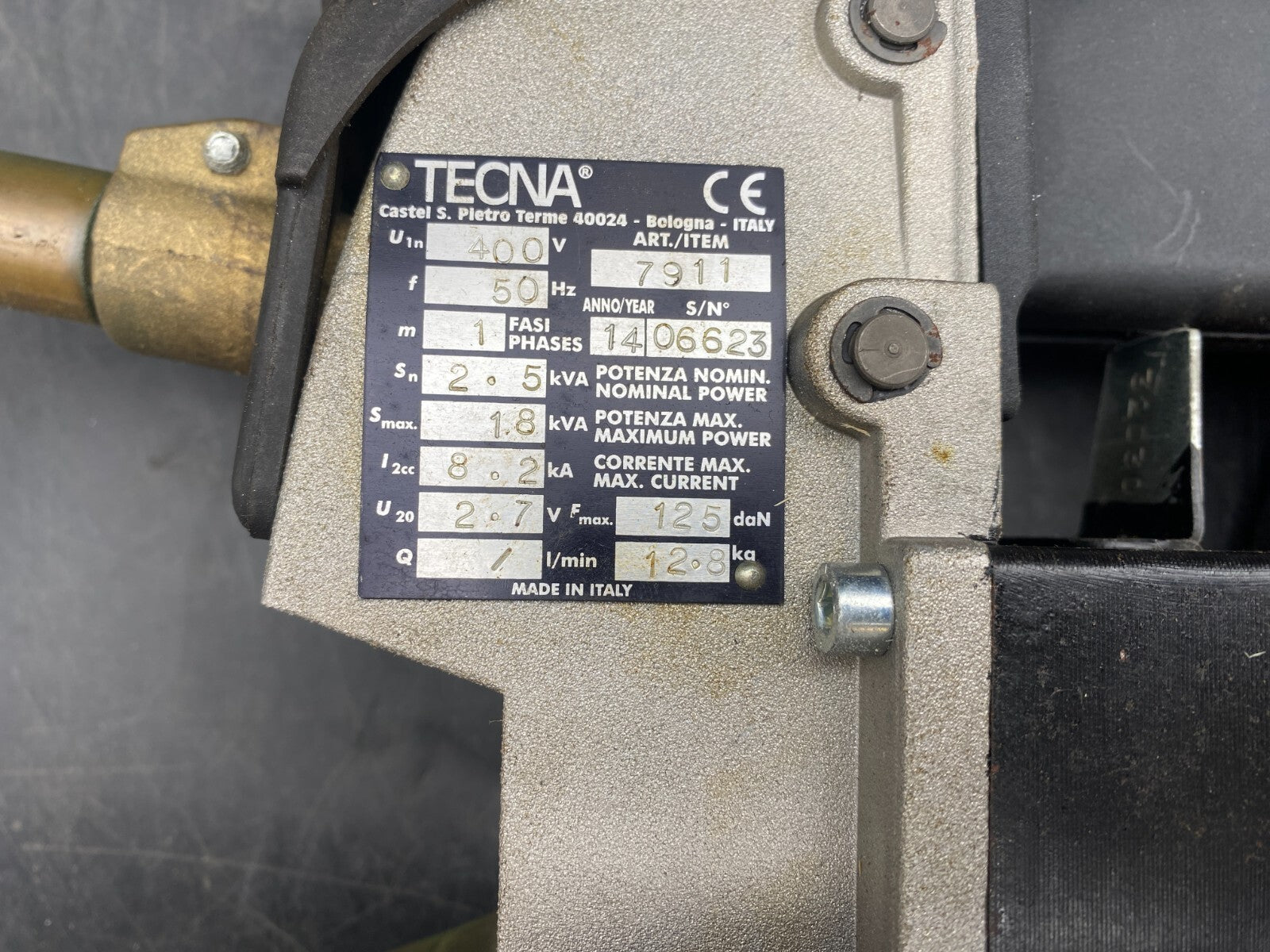 TECNA 7911 PINCE A SOUDER PNEUMATIQUE 400V 50Hz 1PH 2.5 - 18kVA x1pc - KLR Automation