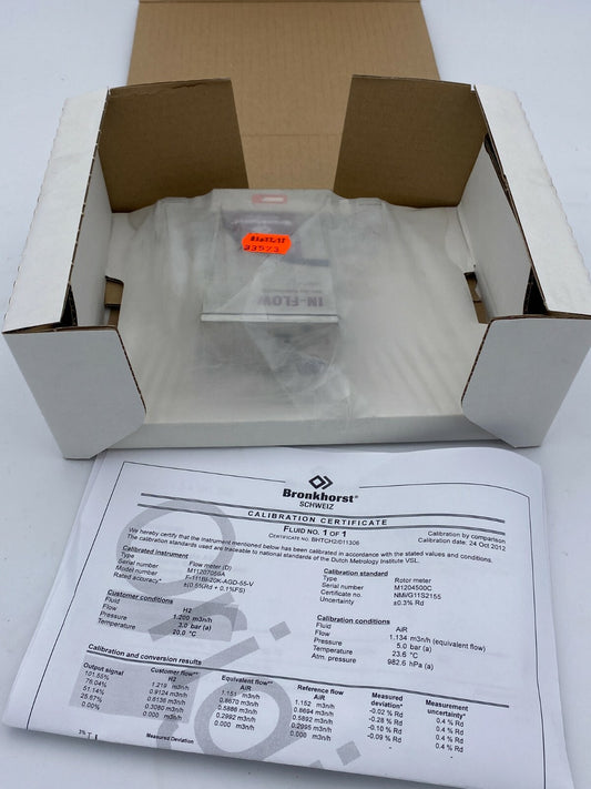 Bronkhorst F-111BI In-Flow Debimetre  F-111BI-20K-AGD-55-V