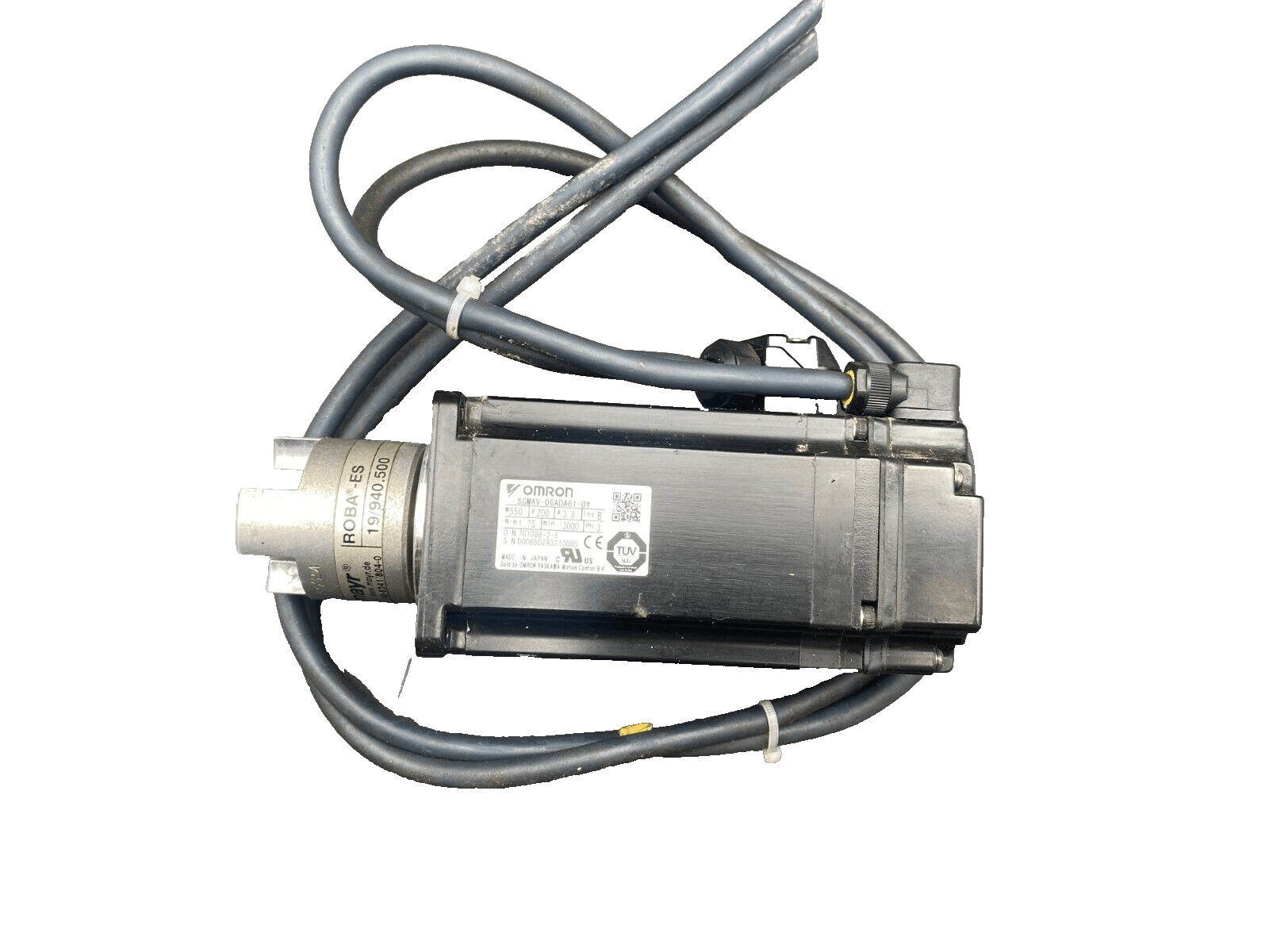 OMRON SGMAV - 06ADA61 - 0Y 550W 200V 3.8A 3PH 1.75 Nm 3000 tr/min SERVOMOTOR x1pc - KLR Automation