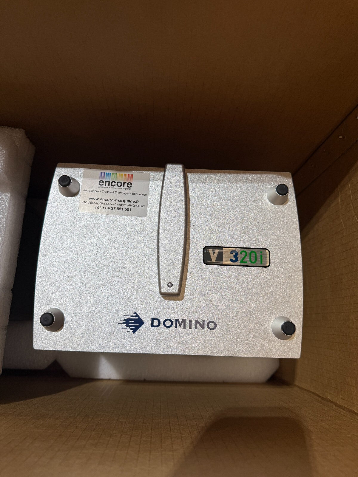 Domino V320i thermal transfer printer TTO