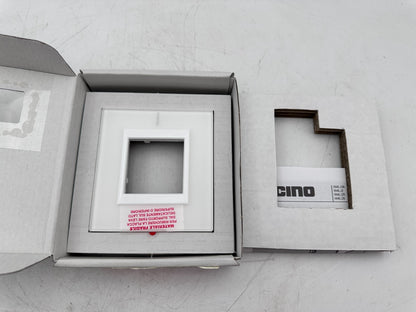 BTICINO 24740 AXOLUTE PLAQUE RECTANGULAIRE 2 MODULES VERRE BLANC