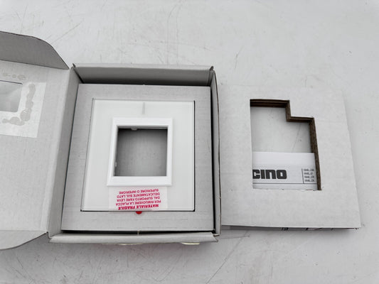 BTICINO 24740 AXOLUTE PLAQUE RECTANGULAIRE 2 MODULES VERRE BLANC