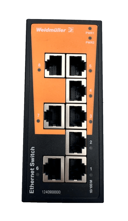 WEIDMULLER IE - SW - BL08 - 8TX 1240900000 ETHERNET SWITCH - KLR Automation