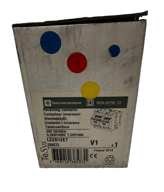 TELEMECANIQUE LC2D12E7 REVERSING CONTACTOR 5.5kW 400V 7.5HP - KLR Automation