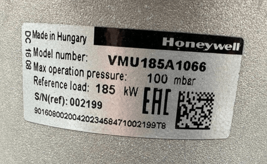 HONEYWELL VMU185A1066 100mbar 185kW - KLR Automation