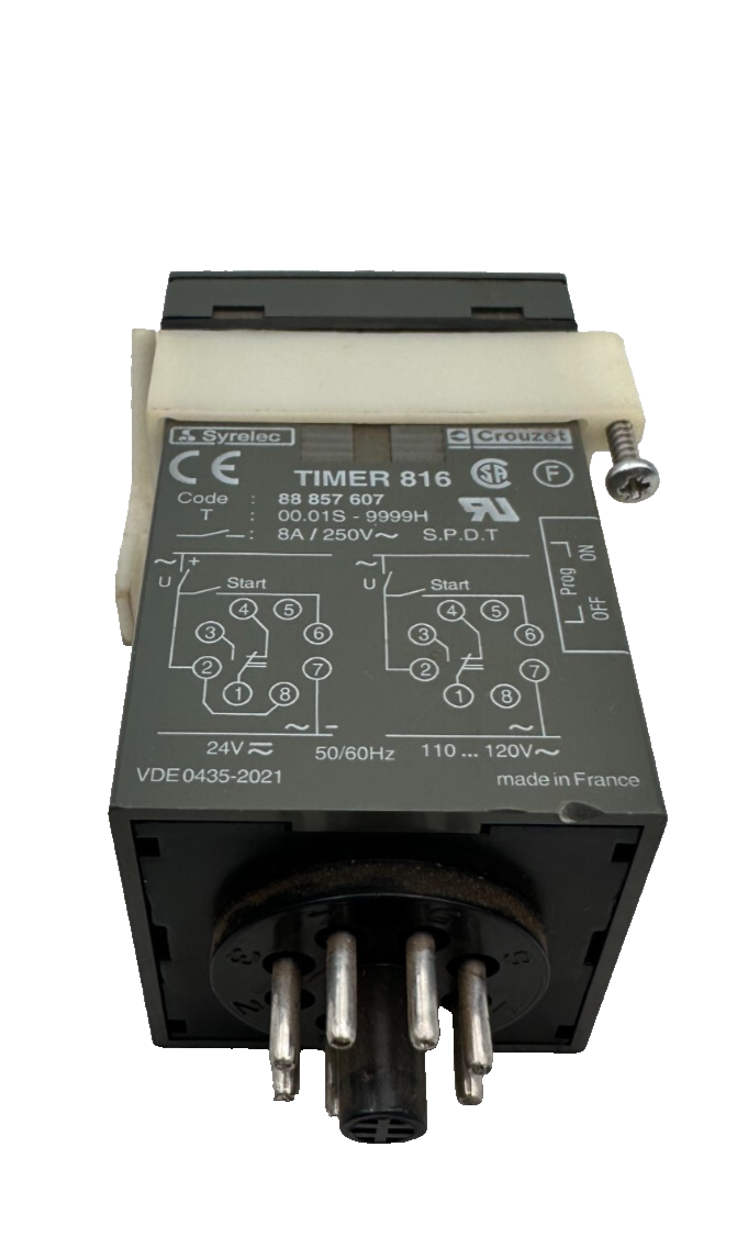 CROUZET TIMER 816 88857607 88 857 607 00.1S-9999H 8A/250V