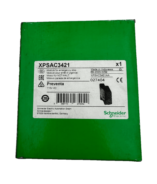 TELEMECANIQUE XPSAC3421 SAFETY RELAY 115VAC x1pc - KLR Automation