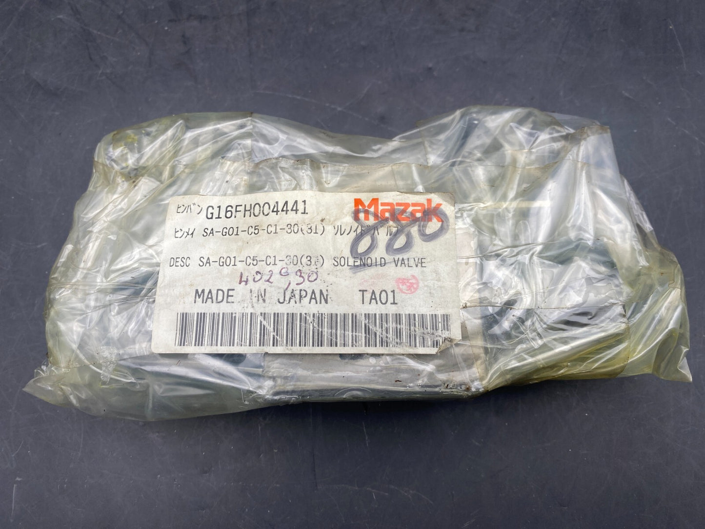 MAZAK NACHI SA-G01-C5-C1-30 G16FH004441 SOLENOID VALVE