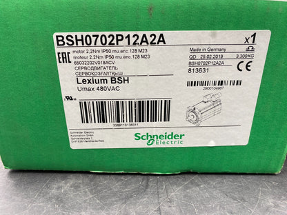SCHNEIDER ELECTRIC BSH0702P12A2A MOTOR 2.2 Nm IP50 mu. enc. 128 M23