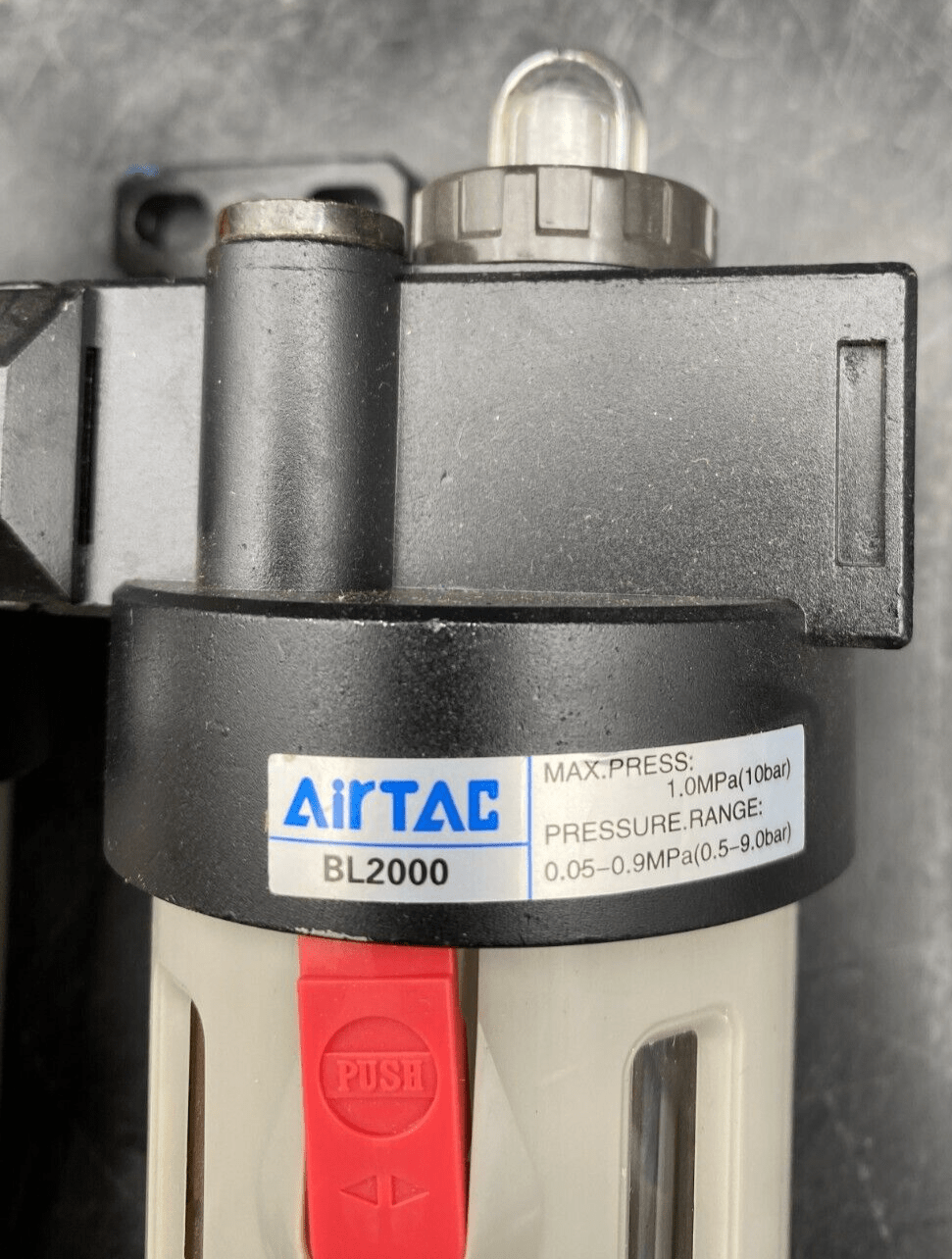 AIRTAC BFR2000 0.5 - 9.0 bar + BL2000 FILTRE - KLR Automation