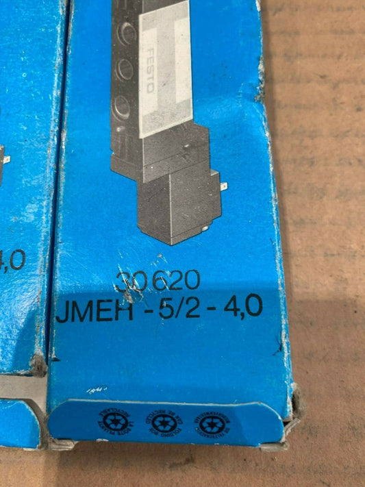 2 pc X NEW FESTO 30620 JMEH - 5/2 - 4.0 SOLENOID ACTUATED VALVE - KLR Automation