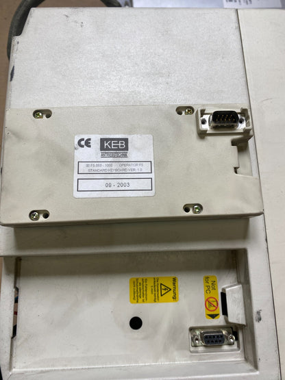 KEB F5 17F5G1H - 3600 FREQUENCY INVERTER + KEB 00F5060 - 1000 OPERATOR - KLR Automation