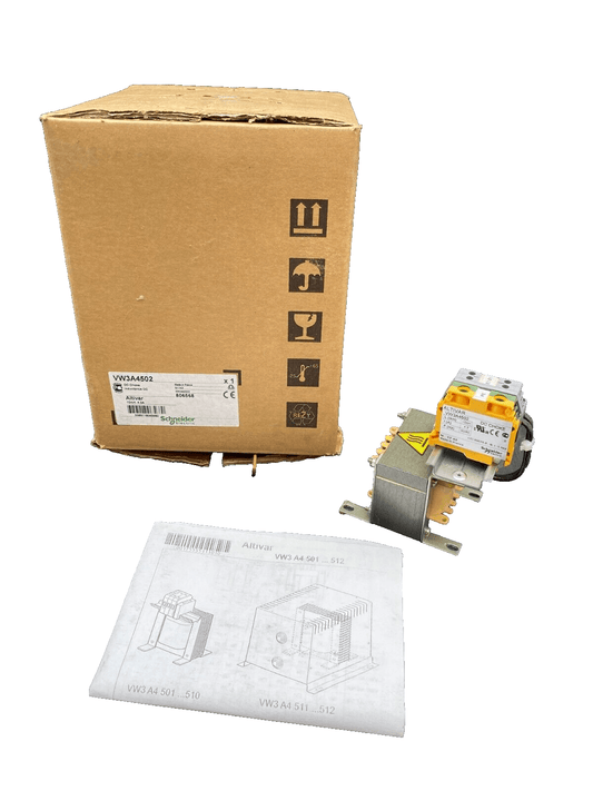 SCHNEIDER ELECTRIC VW3A4502 ALTIVAR INDUCTANCE CC N1742 806568 10mH 4.3A - KLR Automation