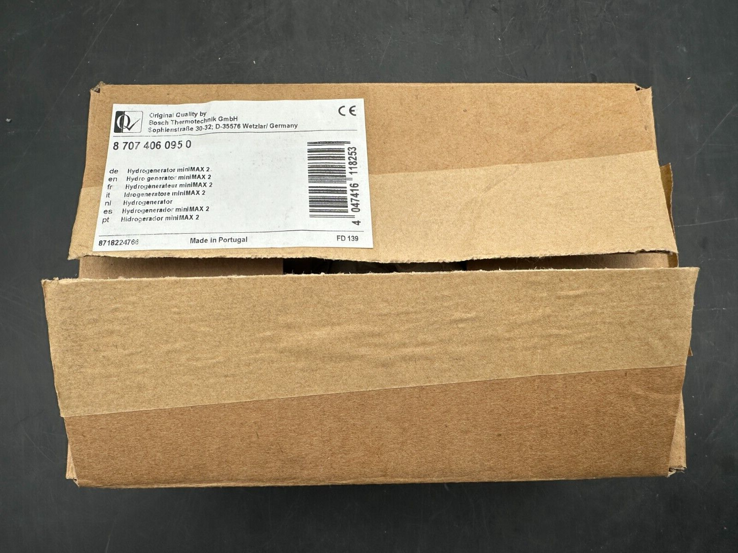 BOSCH ELM LEBLANC 87074060950 8 707 406 095 0 HYDROGENERATEUR MINIMAX 2
