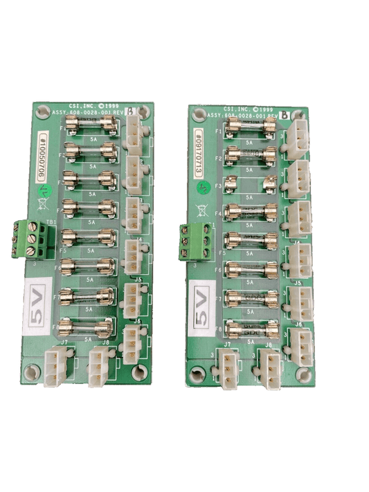 CSI DELARUE CASH SYSTEMS 608 - 0028 - 001 608 - 0027 - 001 AMPCB - 1 - 0 5V BOARD x2pc - KLR Automation