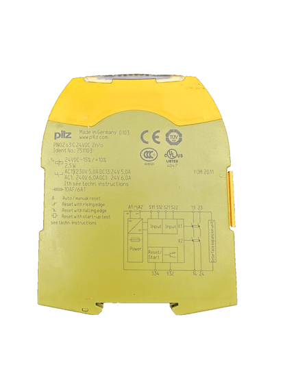 PILZ 751103 PNOZ S3 C 24VDC SAFETY RELAY x5pc - KLR Automation