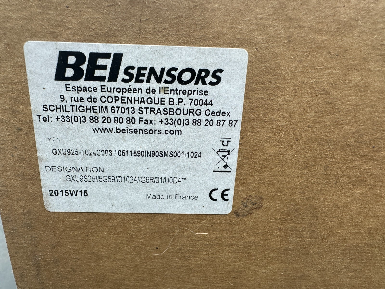 BEI SENSORS IDEACOD GXU925 - 1024S003 GXU9S25 5G59 01024 G6R/01/U0D4 ENCODEUR - KLR Automation