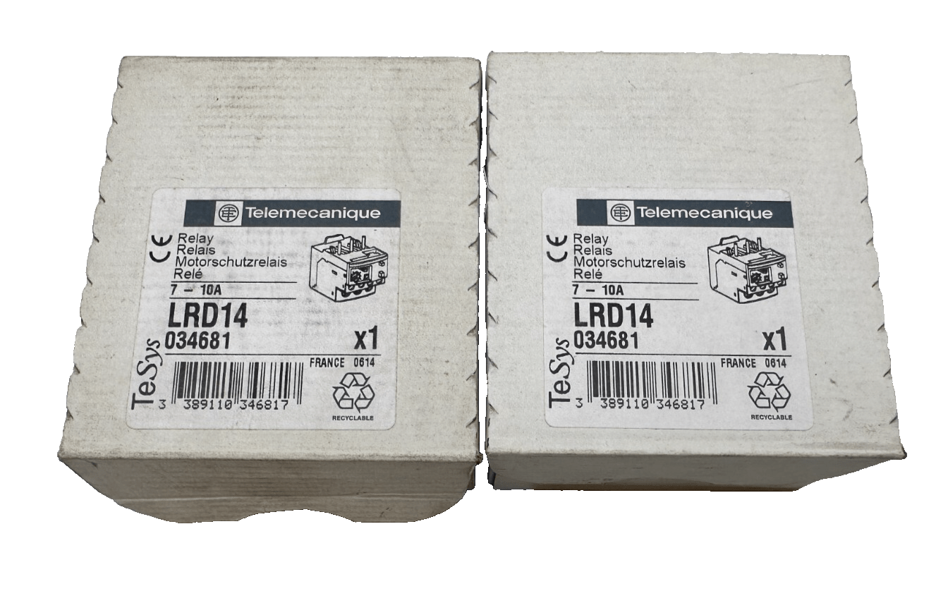 TELEMECANIQUE LRD14 034681 RELAIS 7 - 10A x2pc - KLR Automation