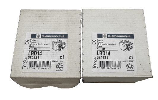 TELEMECANIQUE LRD14 034681 RELAIS 7 - 10A x2pc - KLR Automation