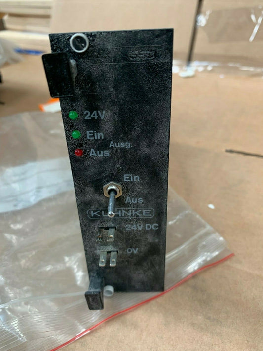 KUHNKE POWER SUPPLY 653.485.02 24VD PLC MODULE