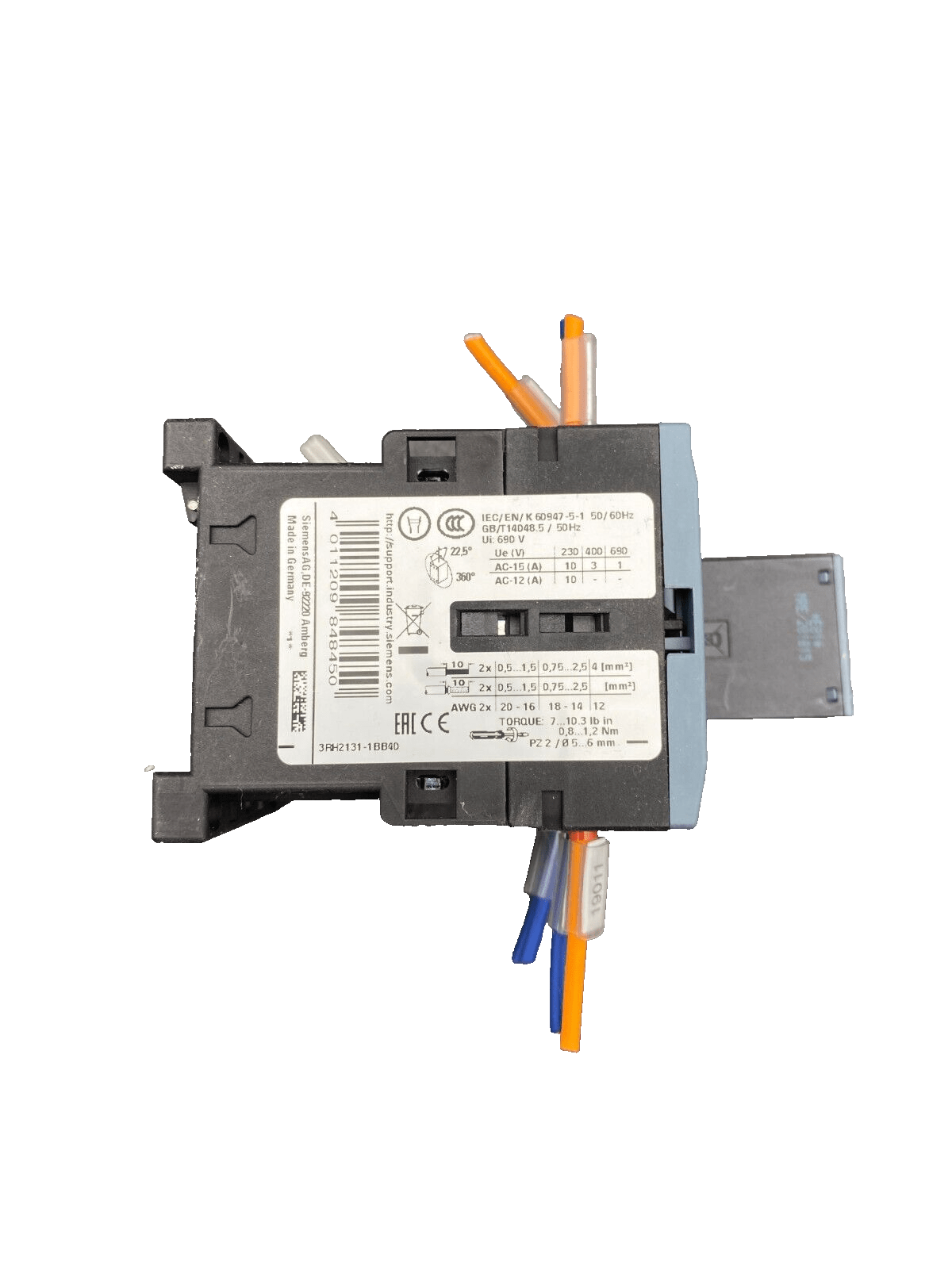 SIEMENS 3RH2131 - 1BB40 CONTACTOR RELAY x10pc - KLR Automation