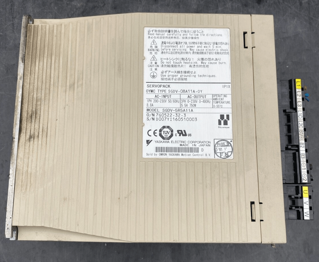 YASKAWA OMRON SGDV - 5R5A11A SGDV - 08A11A - 0Y - KLR Automation