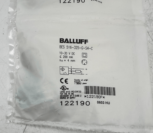 BALLUFF BES 516 - 325 - G - S4 - C 122190 SENSOR PROXIMITY SWITCH x7pc - KLR Automation