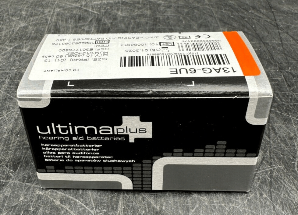 ULTIMA PLUS 13 PR48 U13A 1.45V 13AG - 6UE LOT DE 600 PILES APPAREILS AUDITIFS - KLR Automation