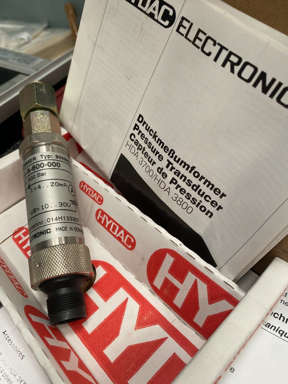 Hydac Electronic HMG 2020 - 000 - F + HDA + ETS sensor / Portable Data Recorders - KLR Automation